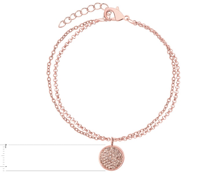 Stainless Steel Bracelet with Crystal