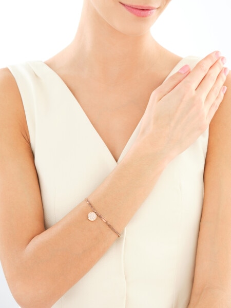 Stainless Steel Bracelet with Crystal