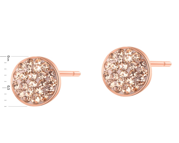 Stainless Steel Earrings with Crystal