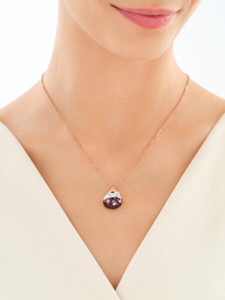 Náhrdelník z ušlechtilé oceli s krystaly
