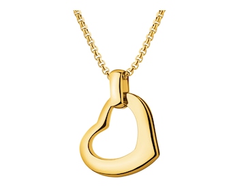 Naszyjnik ze stali szlachetnej - serce