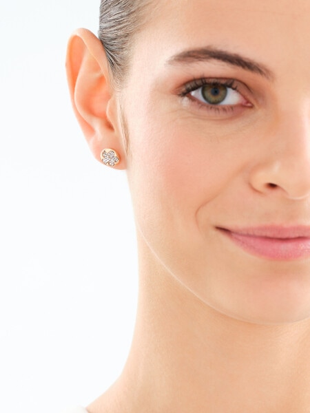 Stainless Steel Earrings with Crystal