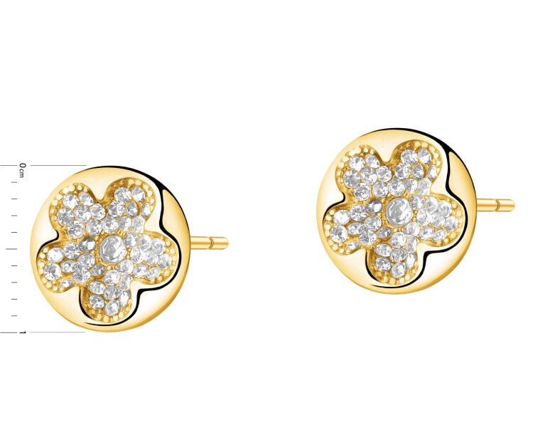 Stainless Steel Earrings with Crystal