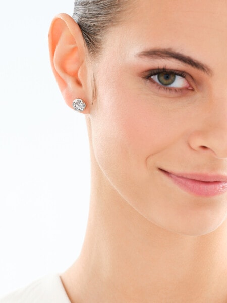 Stainless Steel Earrings with Crystal