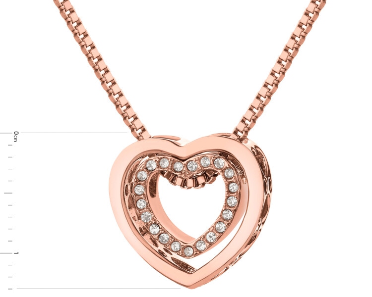 Stainless Steel Necklace with Crystal