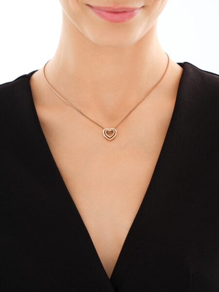 Stainless Steel Necklace with Crystal