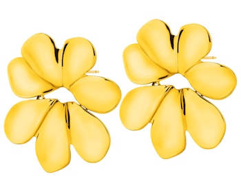 Kolczyki ze stali szlachetnej - kwiat