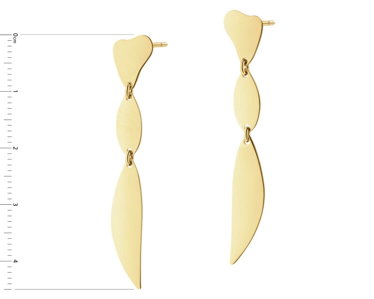 Gold-Plated Silver Dangling Earring 