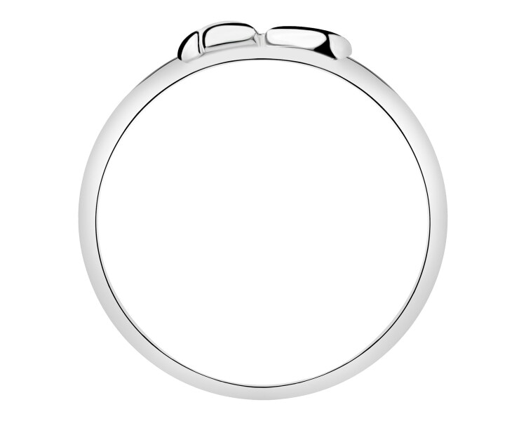 Pierścionek srebrny - serca