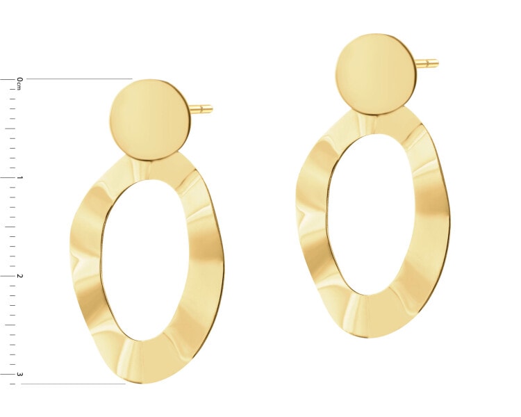 Pozlacené stříbrné náušnice