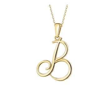 Złota zawieszka  - litera B
