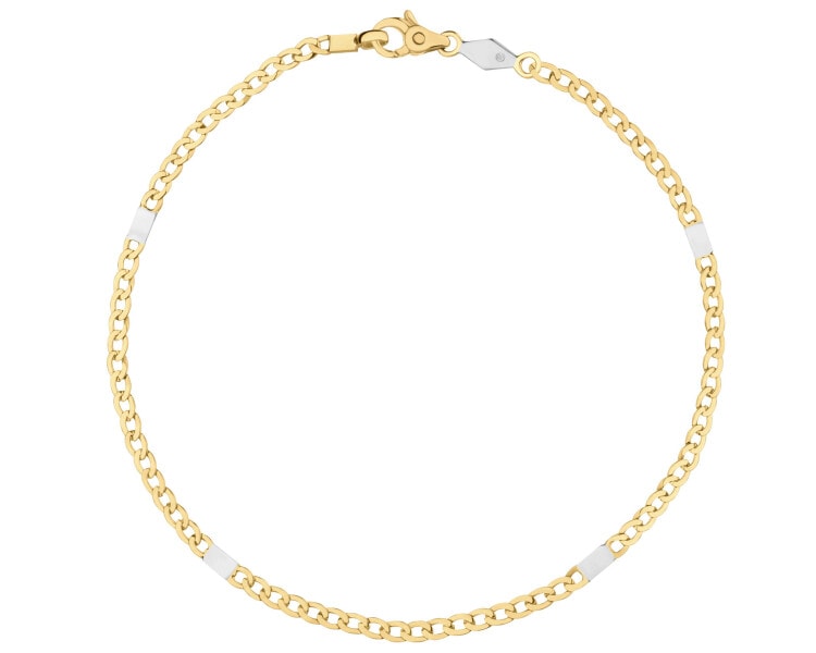 Złota bransoletka - pancerka