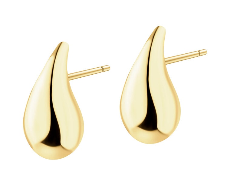 Złote kolczyki - łezki