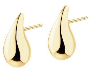 Złote kolczyki - łezki