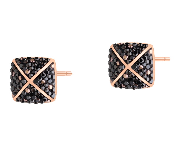 Kolczyki ze stali szlachetnej z markasytami