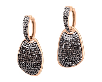 Náušnice z ušlechtilé oceli s krystaly