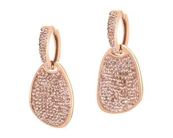 Kolczyki ze stali szlachetnej z kryształami