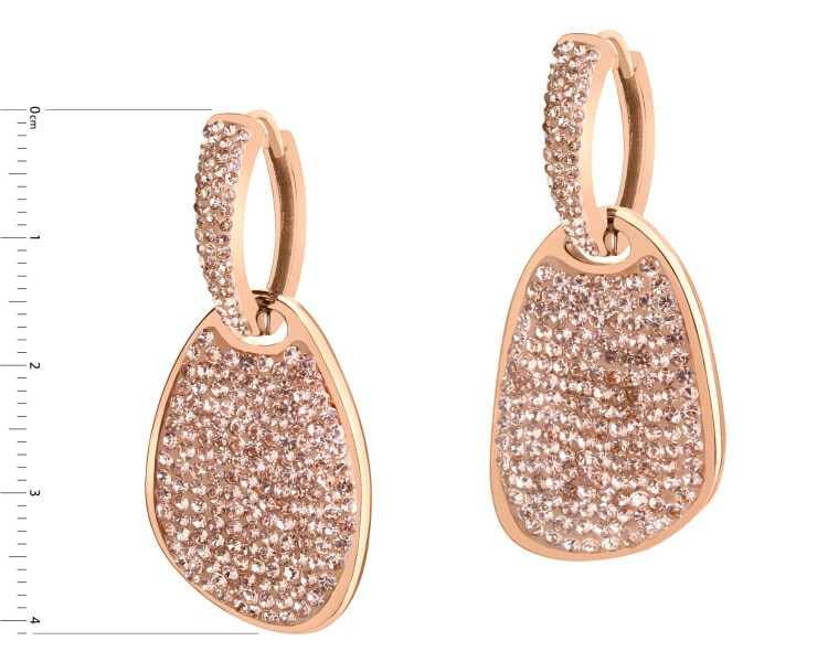 Stainless Steel Earrings with Crystal