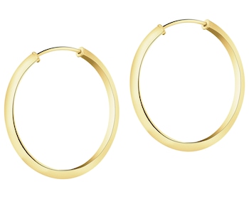 Złote kolczyki - koła