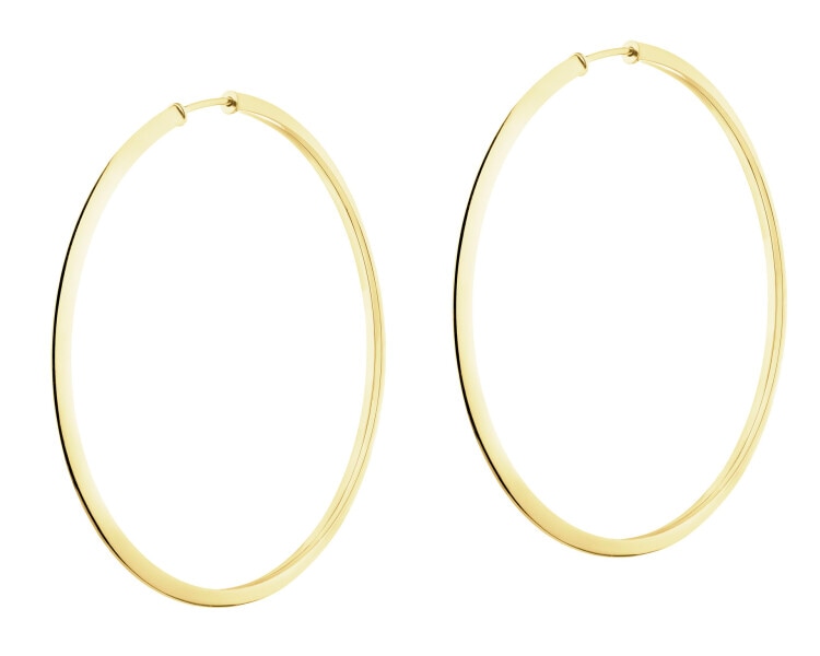 Złote kolczyki - koła