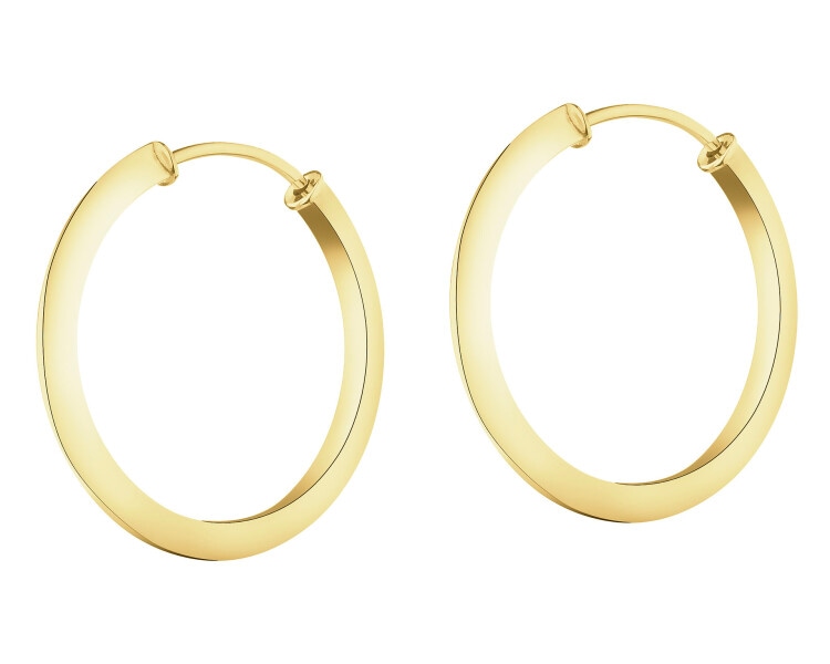 Złote kolczyki - koła