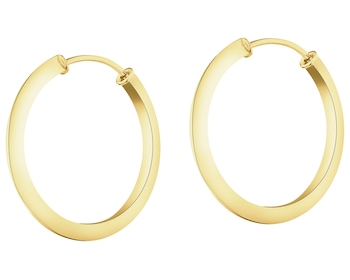 Złote kolczyki - koła