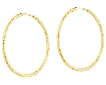 Złote kolczyki - koła