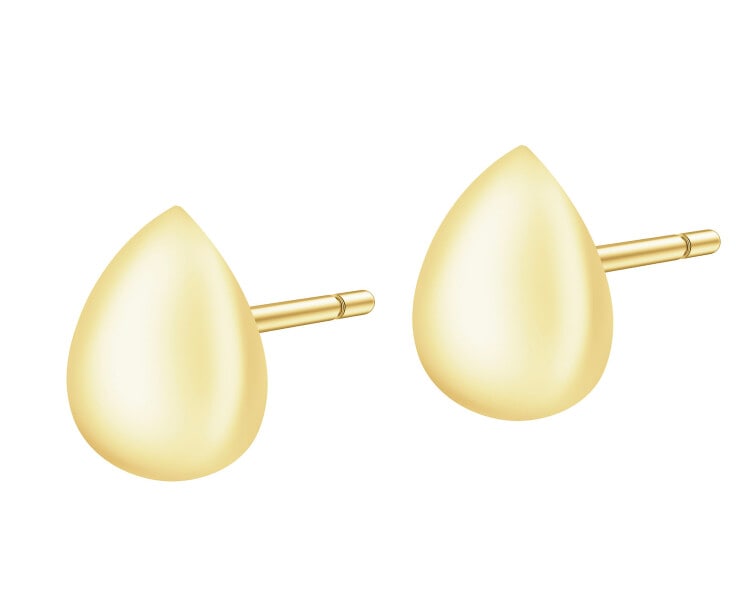 Złote kolczyki - łezki
