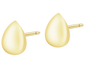 Złote kolczyki - łezki