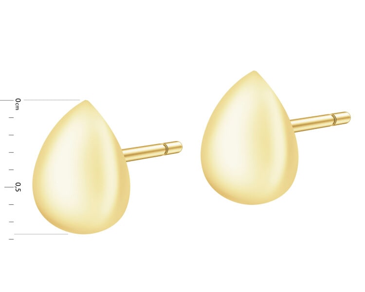 8 K Yellow Gold Earrings 