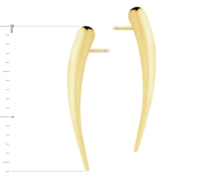 9 K Yellow Gold Dangling Earring 