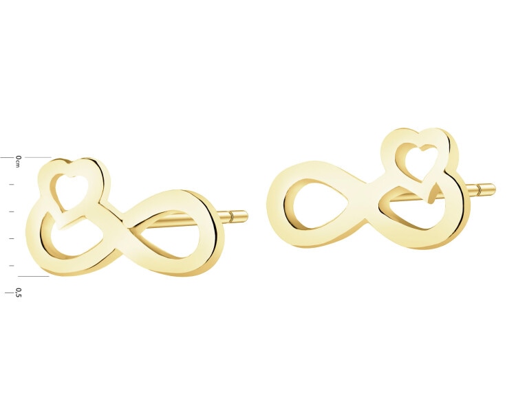 8 K Yellow Gold Earrings 