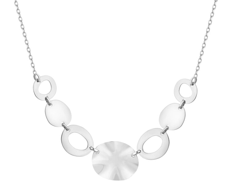 Stříbrný náhrdelník - kroužky