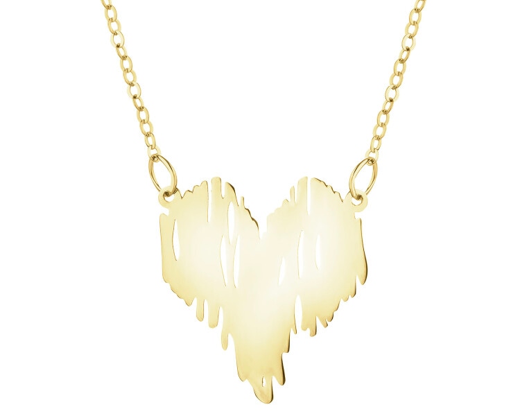 Złoty naszyjnik - serce