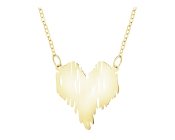 Złoty naszyjnik - serce
