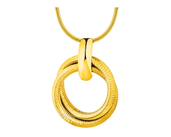 Naszyjnik ze stali szlachetnej - koło