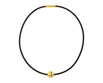 Naszyjnik ze stali szlachetnej z kryształami