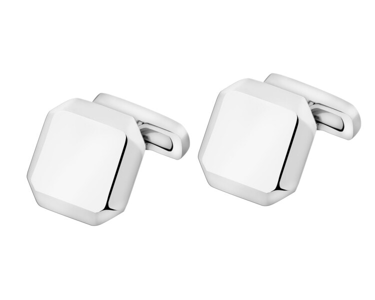 Spinki do mankietów ze stali szlachetnej - kwadrat