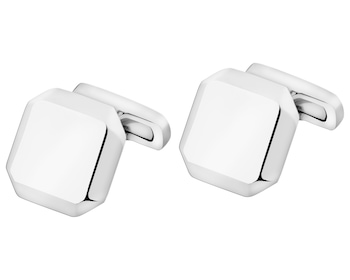 Spinki do mankietów ze stali szlachetnej - kwadrat