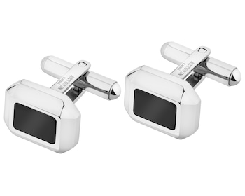 Spinki do mankietów ze stali szlachetnej z agatami