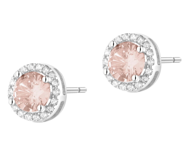 Kolczyki srebrne z cyrkoniami