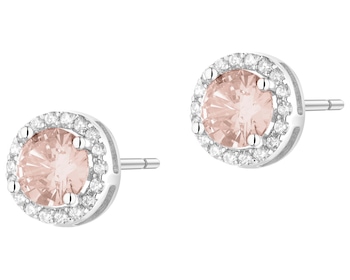 Kolczyki srebrne z cyrkoniami