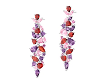 Kolczyki srebrne z cyrkoniami