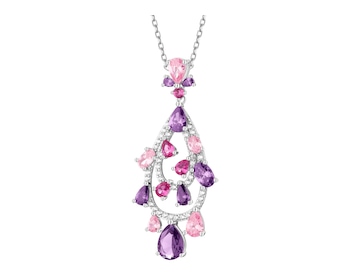 Zawieszka srebrna z cyrkoniami