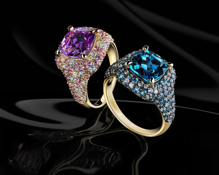 14 K Yellow Gold Ring  - fineness 14 K