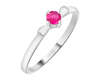 Pierścionek srebrny z cyrkonią