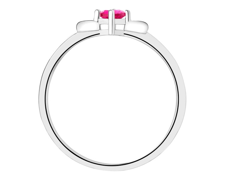 Pierścionek srebrny z cyrkonią