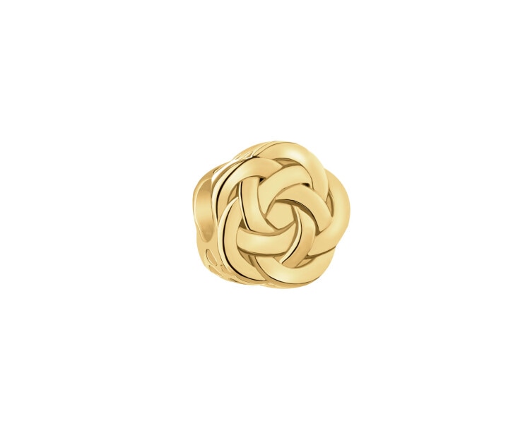 Zawieszka srebrna beads - kwiat