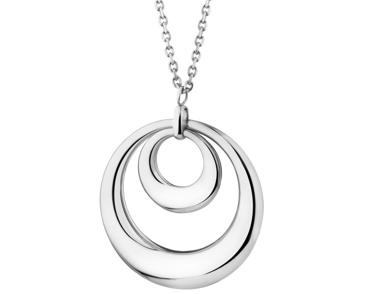 Naszyjnik ze stali szlachetnej - koło
