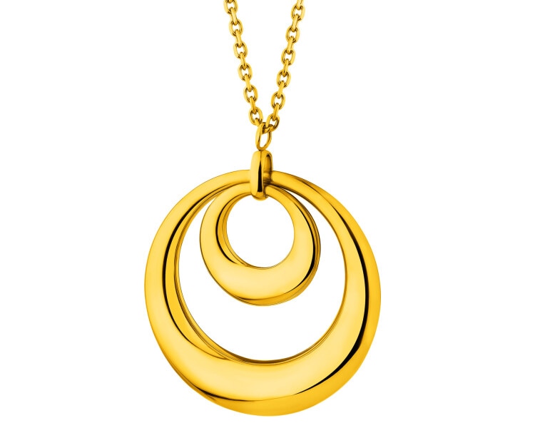 Naszyjnik ze stali szlachetnej - koło